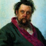 И. Е. Репин, портрет композитора М. П. Мусорского